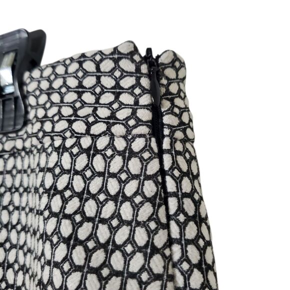 TALBOTS Chatham Ankle DRESS PANTS Size 14 Side Zipper Cotton Stretch Patterned - Picture 3 of 9